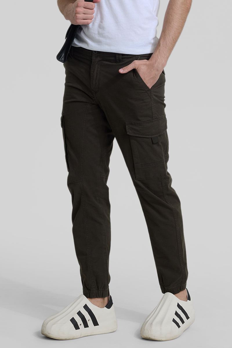 Olive Slim Fit Cargo Pants