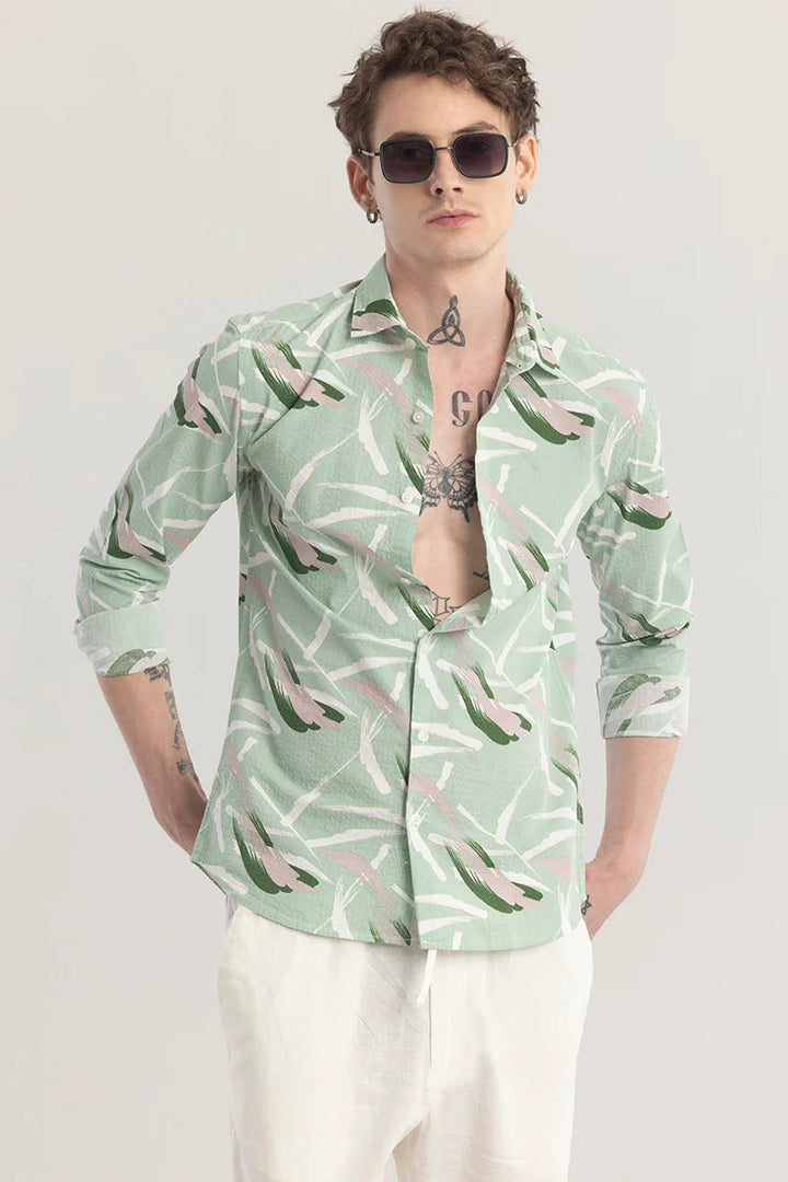 Foliavogue Green Abstract Shirt