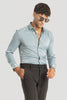 Blue Slim Fit Stretch Shirt