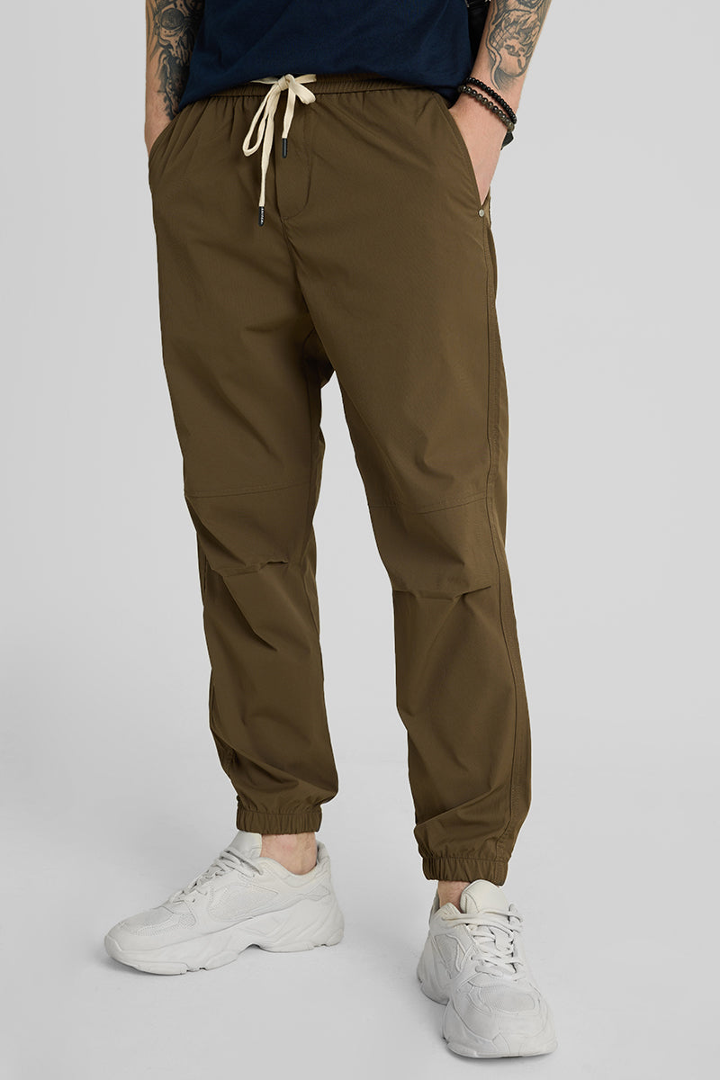 Brown Relaxed Fit Jogger