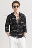 Graphitude Embroidered Black Shirt