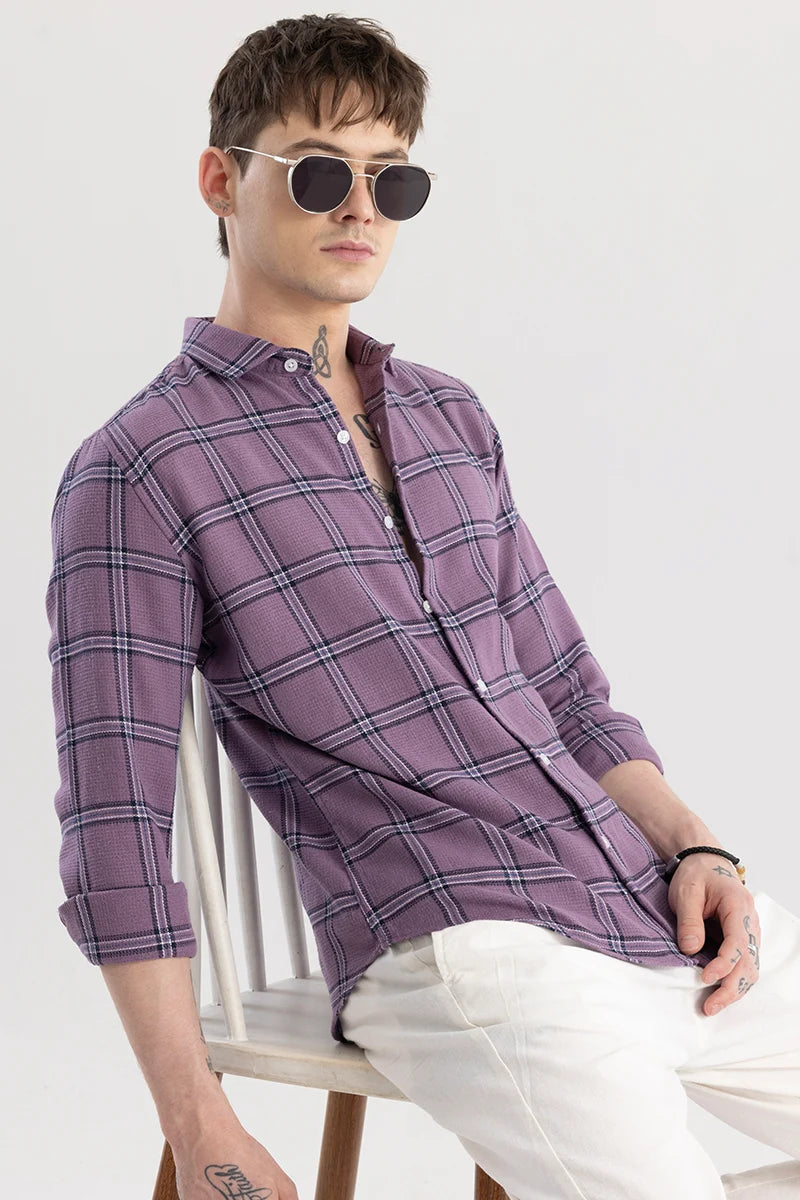 Siren Purple Checks Shirt