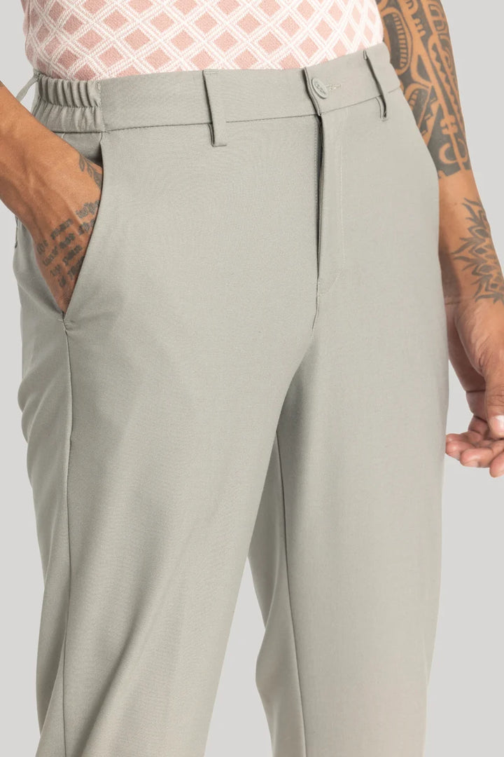 Giorgio Light Grey Slim Fit Trousers