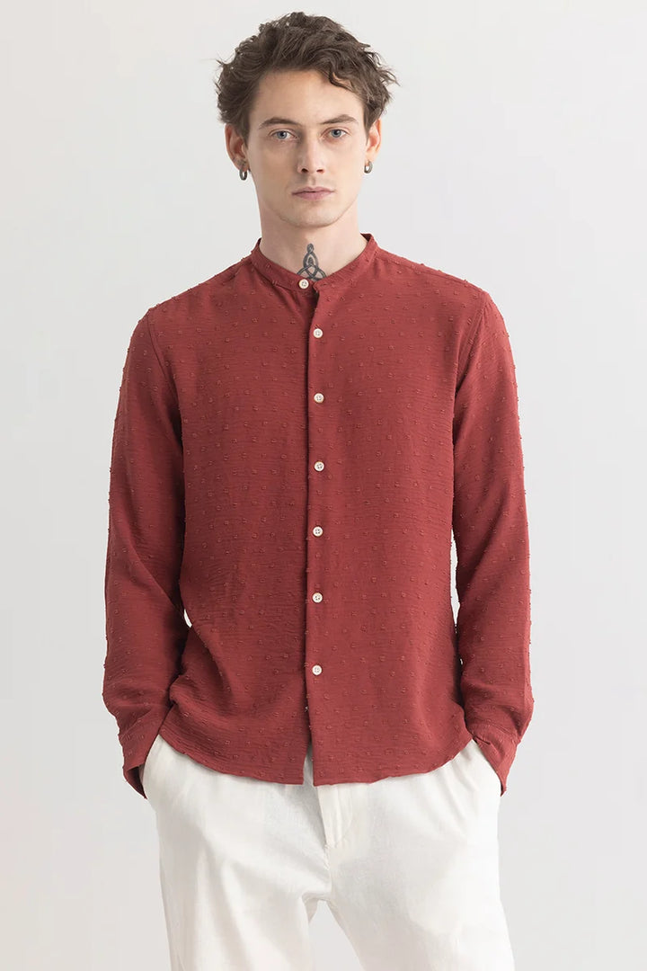 Texturity Textured Red Shirt