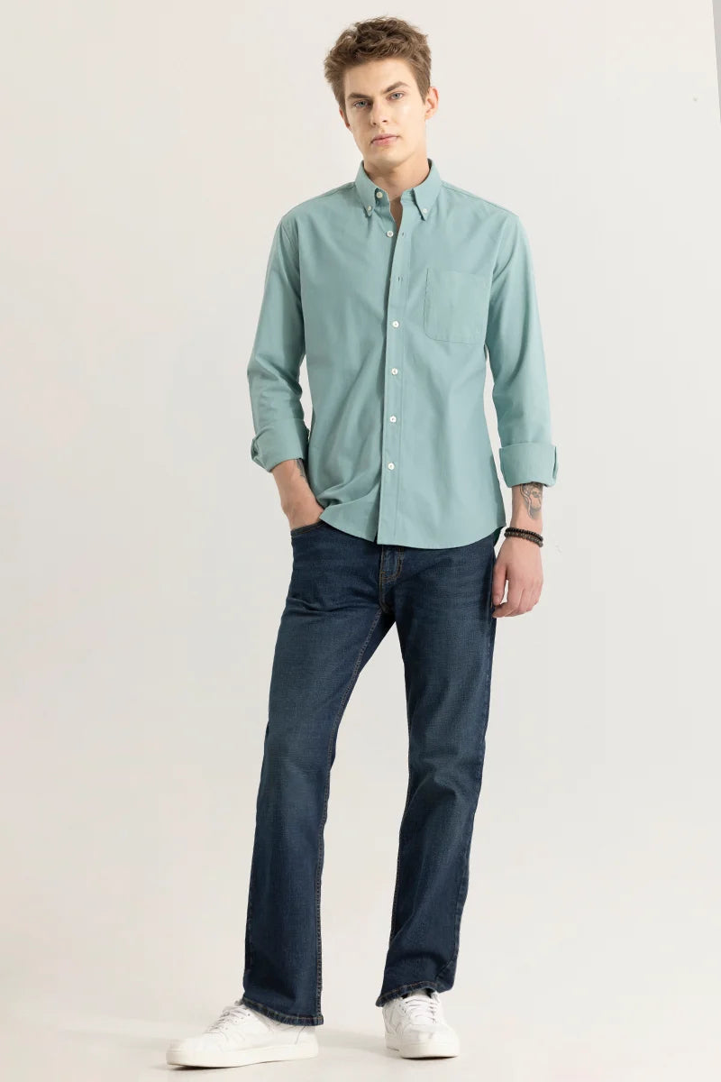 Shirtolo Plain Light Green Shirt