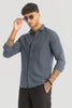 Dark Grey Self-Design Shirt