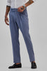 Blue Stretch Slim Fit Trousers