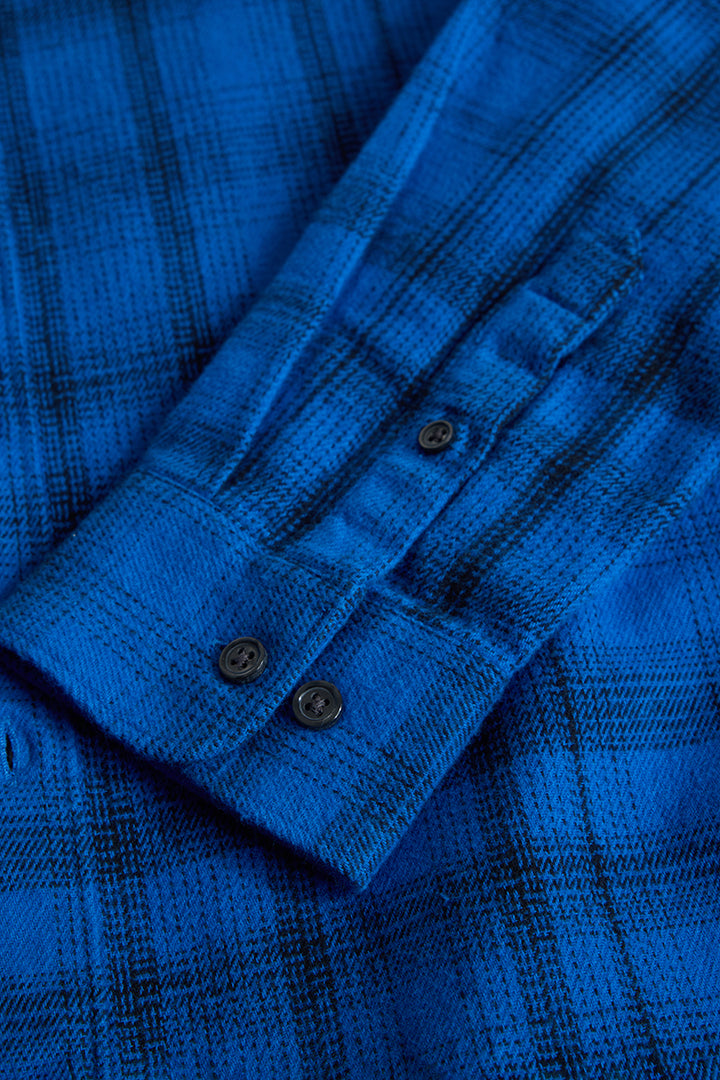 Blue Checks Slim Fit Shirt