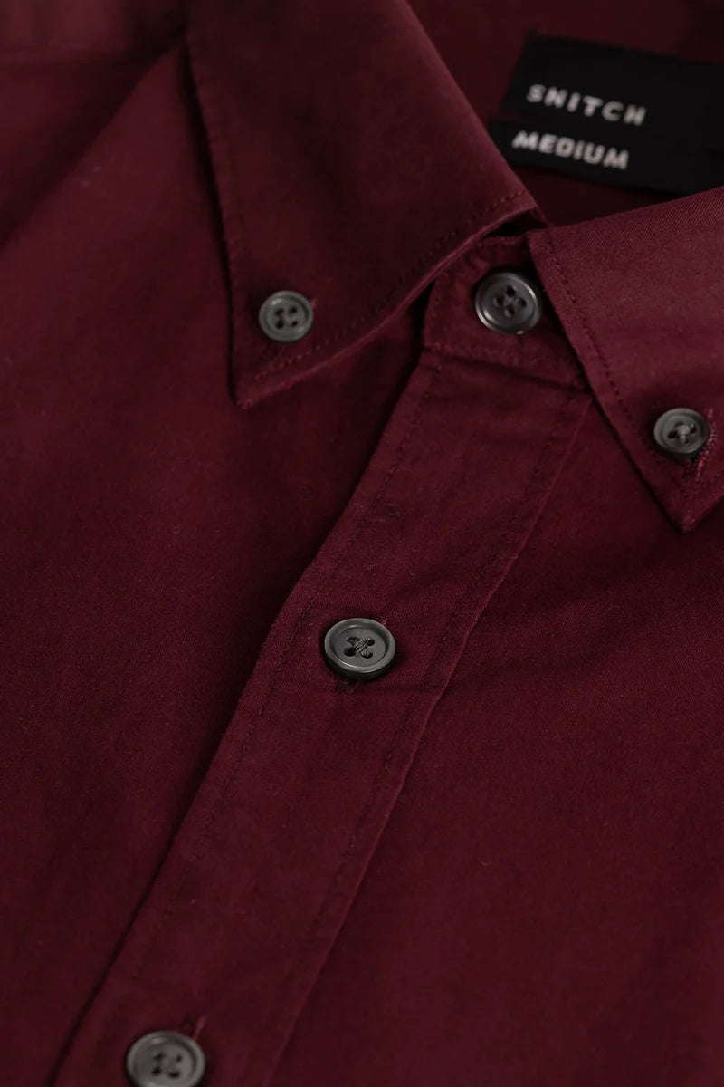 Shirtique Maroon Shirt