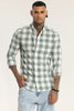 Green Checks Linen shirt