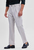 Light Grey Slim Fit Stretch Trousers