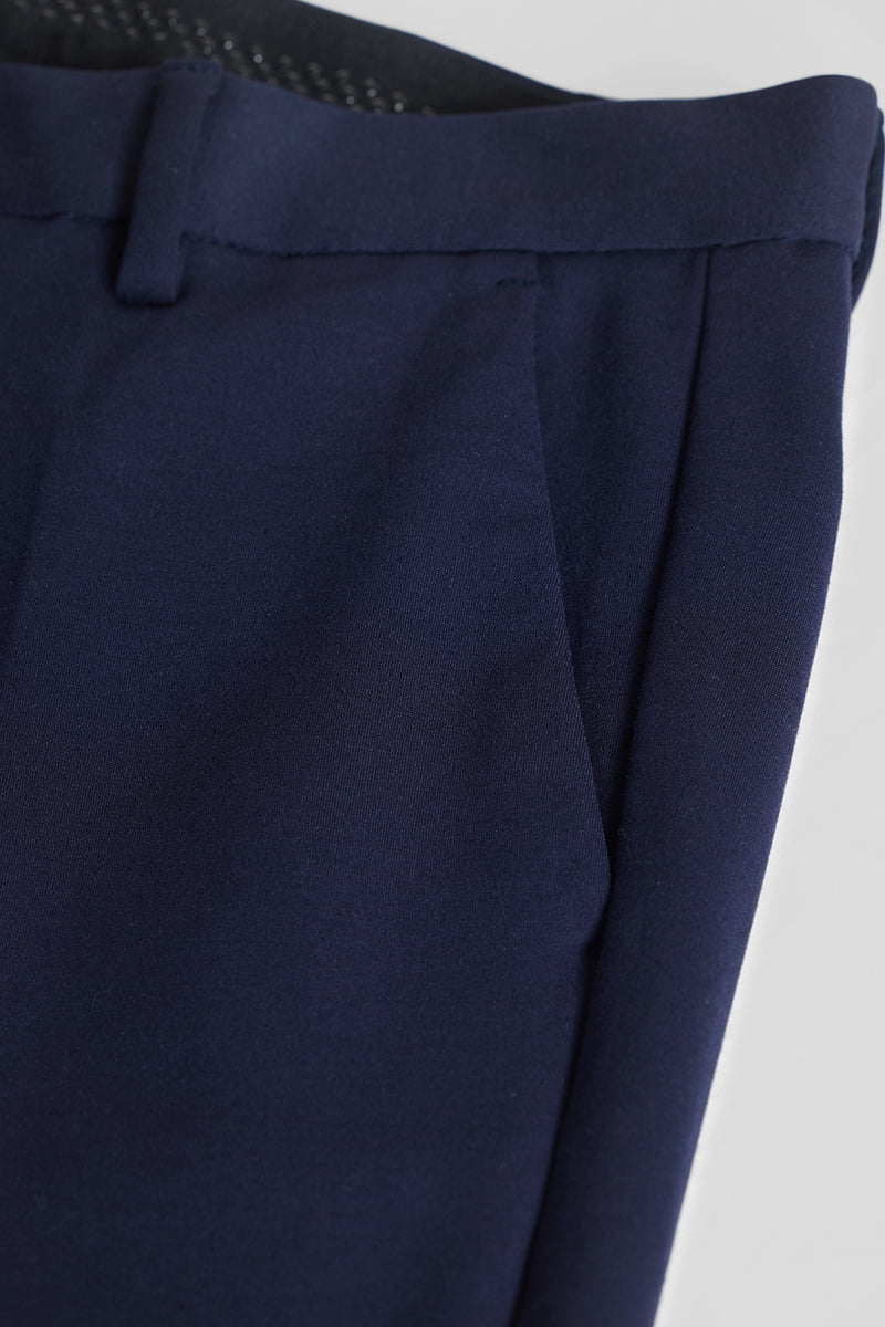 Navy Slim Fit Trousers