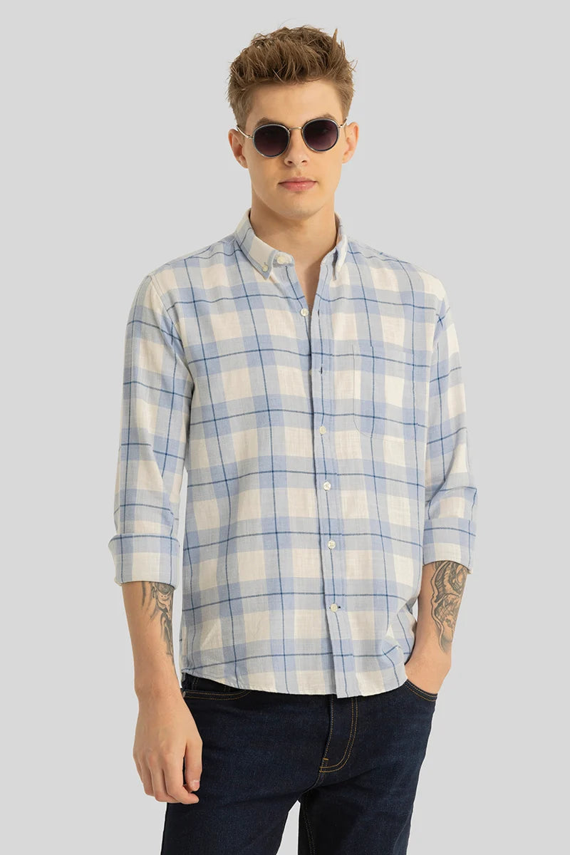 Prism Blue Checks Shirt