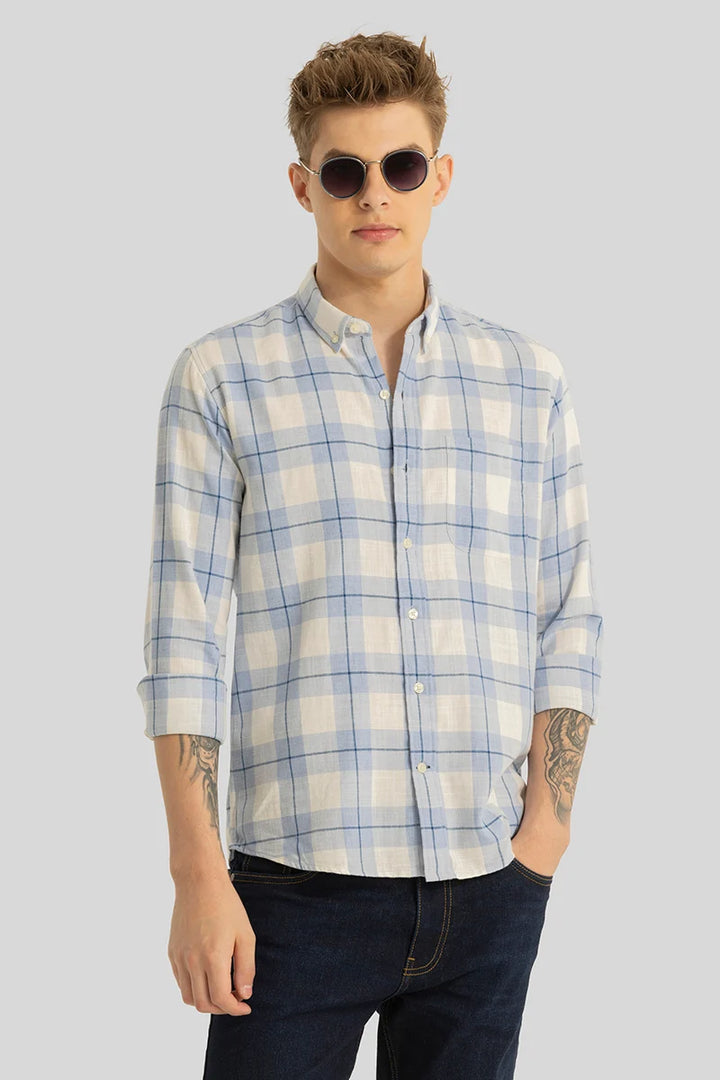 Prism Blue Checks Shirt