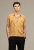 TerraKnit Knitted Crochet Brown Casual Shirt