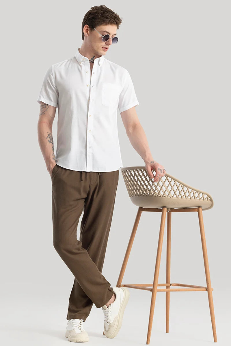 Vidar White Plain Shirts