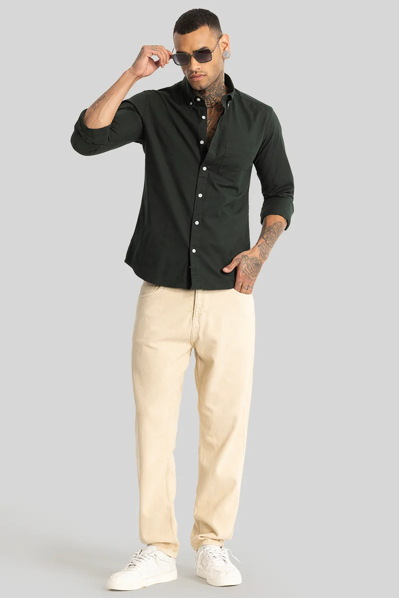 Dark Green Oxford Shirt