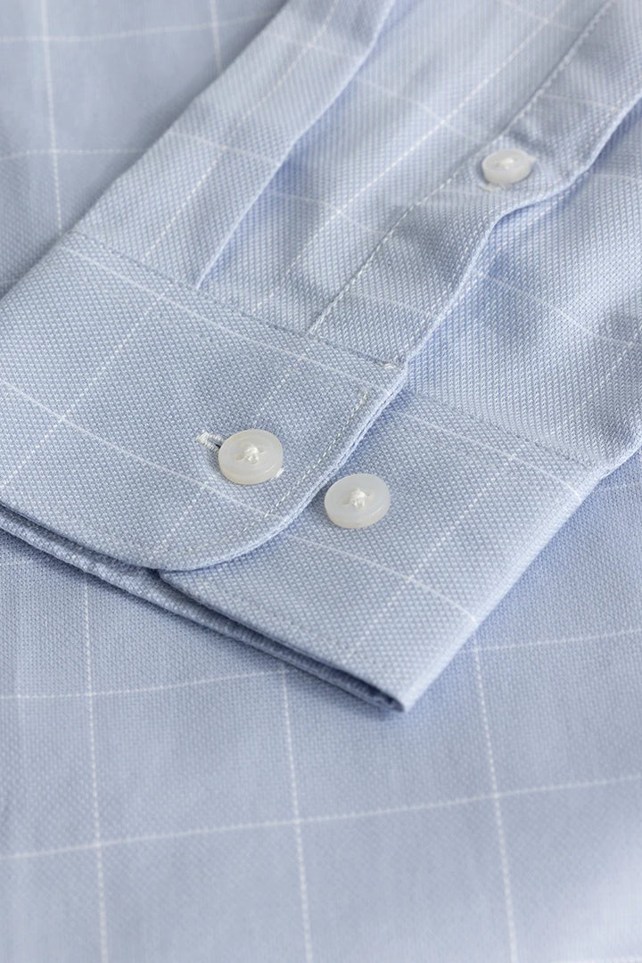 Giuliano Light Blue Checks Shirt