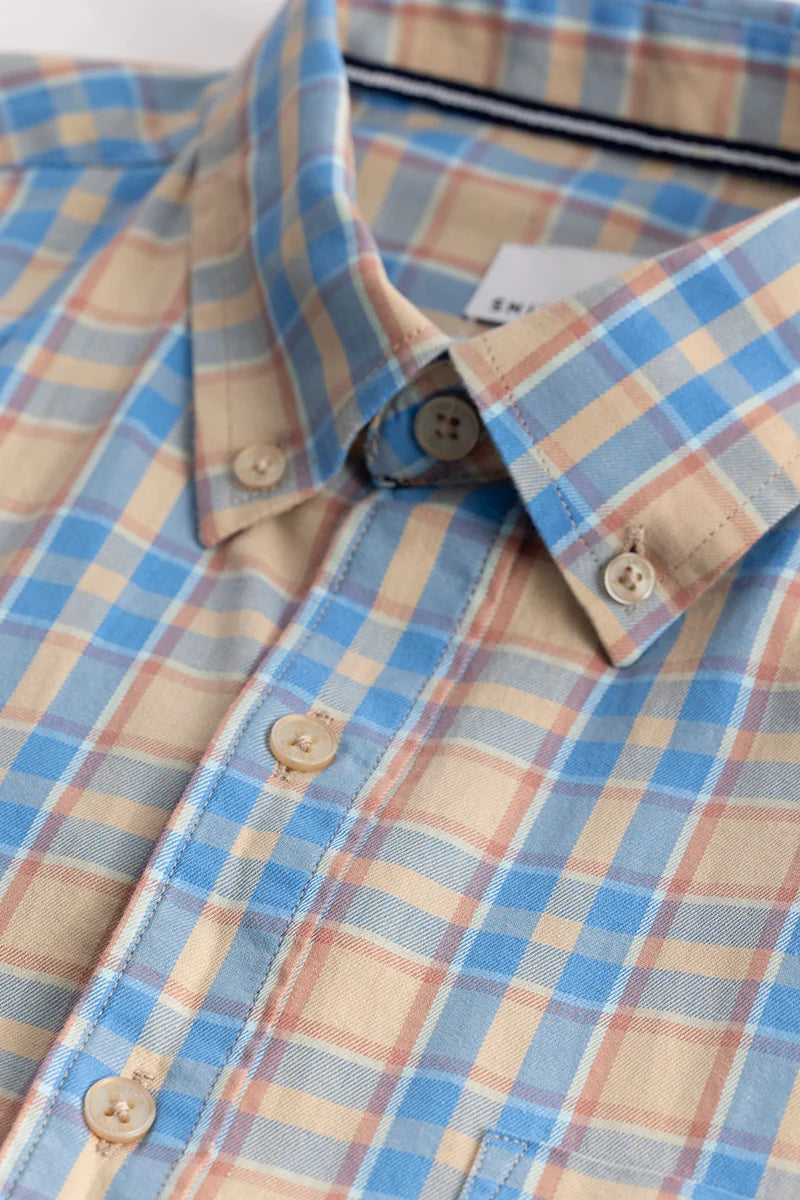 Plaiditude Blue Checked Shirts