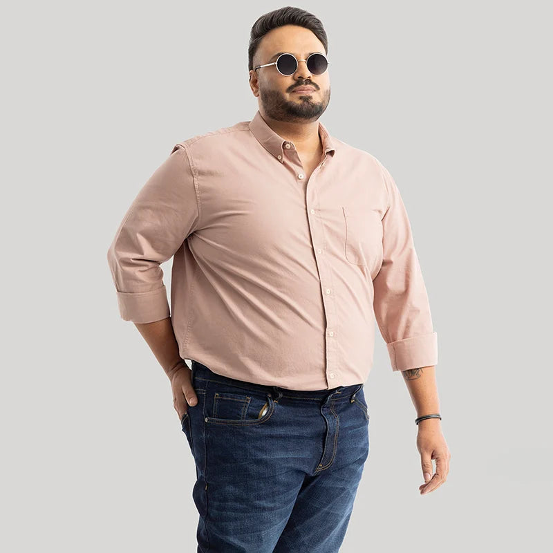 Lucia Peach Plain Shirts