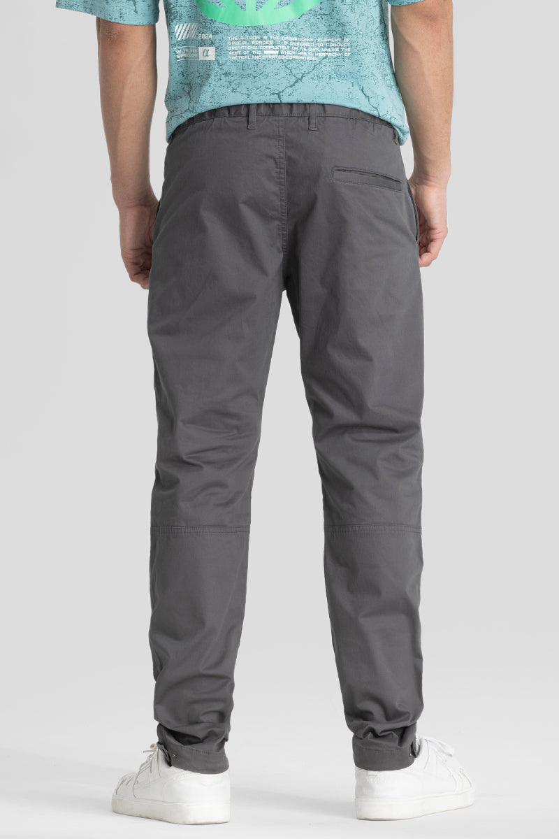 Grey Regular Fit Chinos