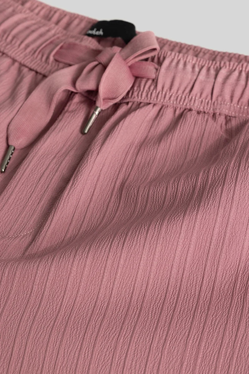 Harbor Pink Stripes Slim Fit Trousers