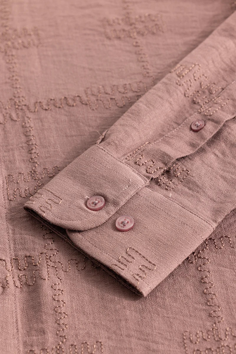 Pauline Mauve Embroidered Shirt