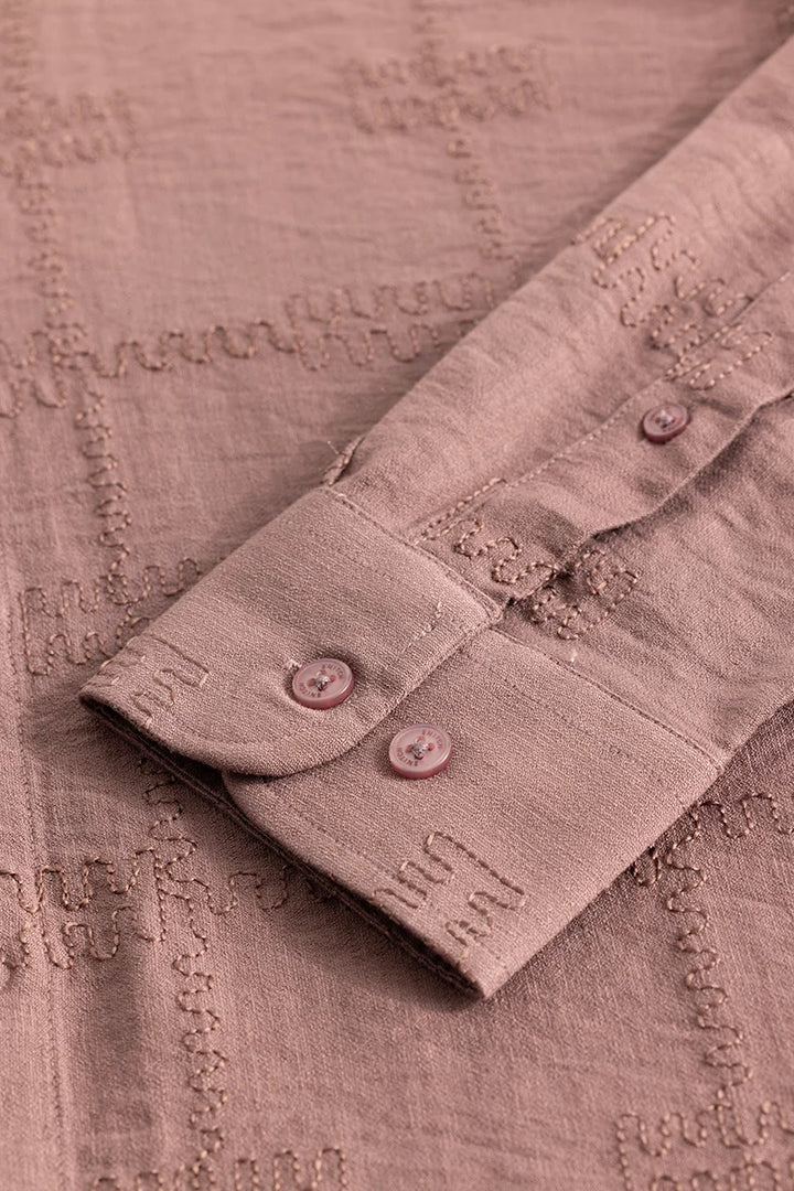 Pauline Mauve Embroidered Shirt