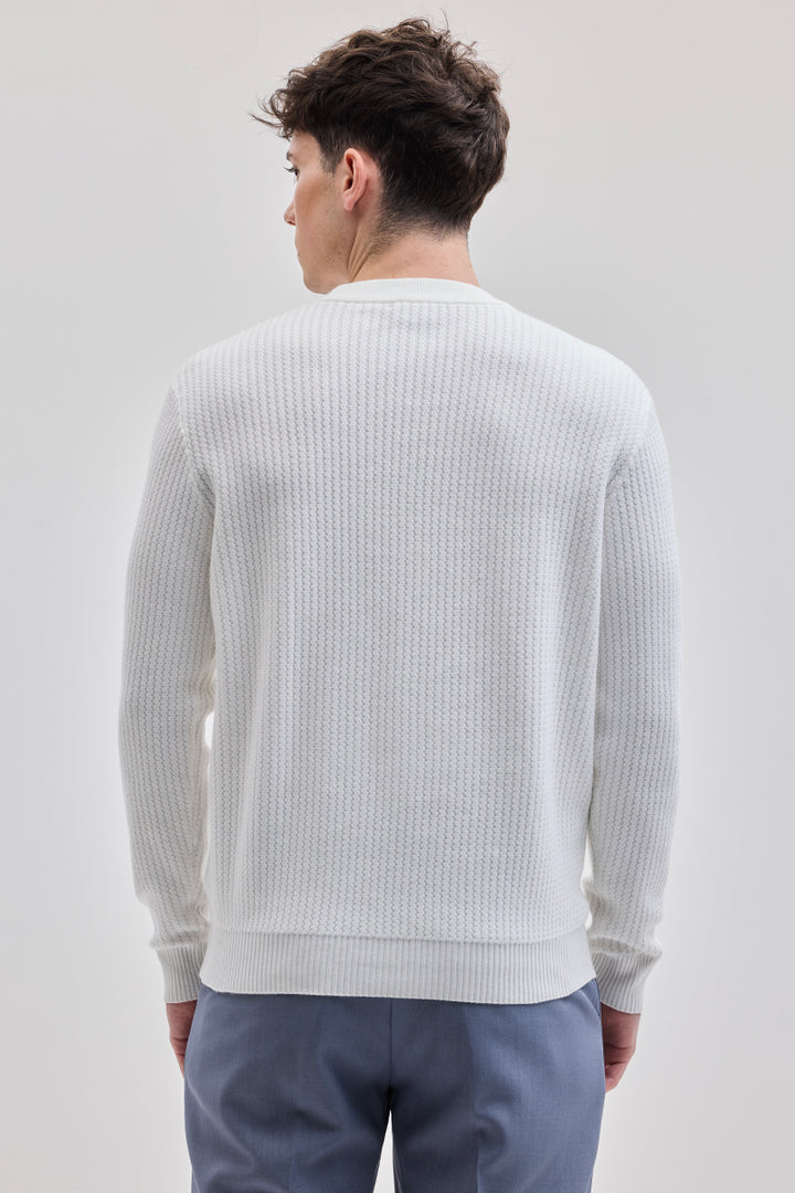 White Knitted Sweater