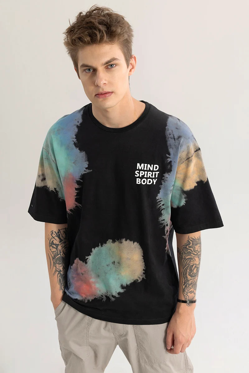 Cosmispire Black Oversized T-Shirt