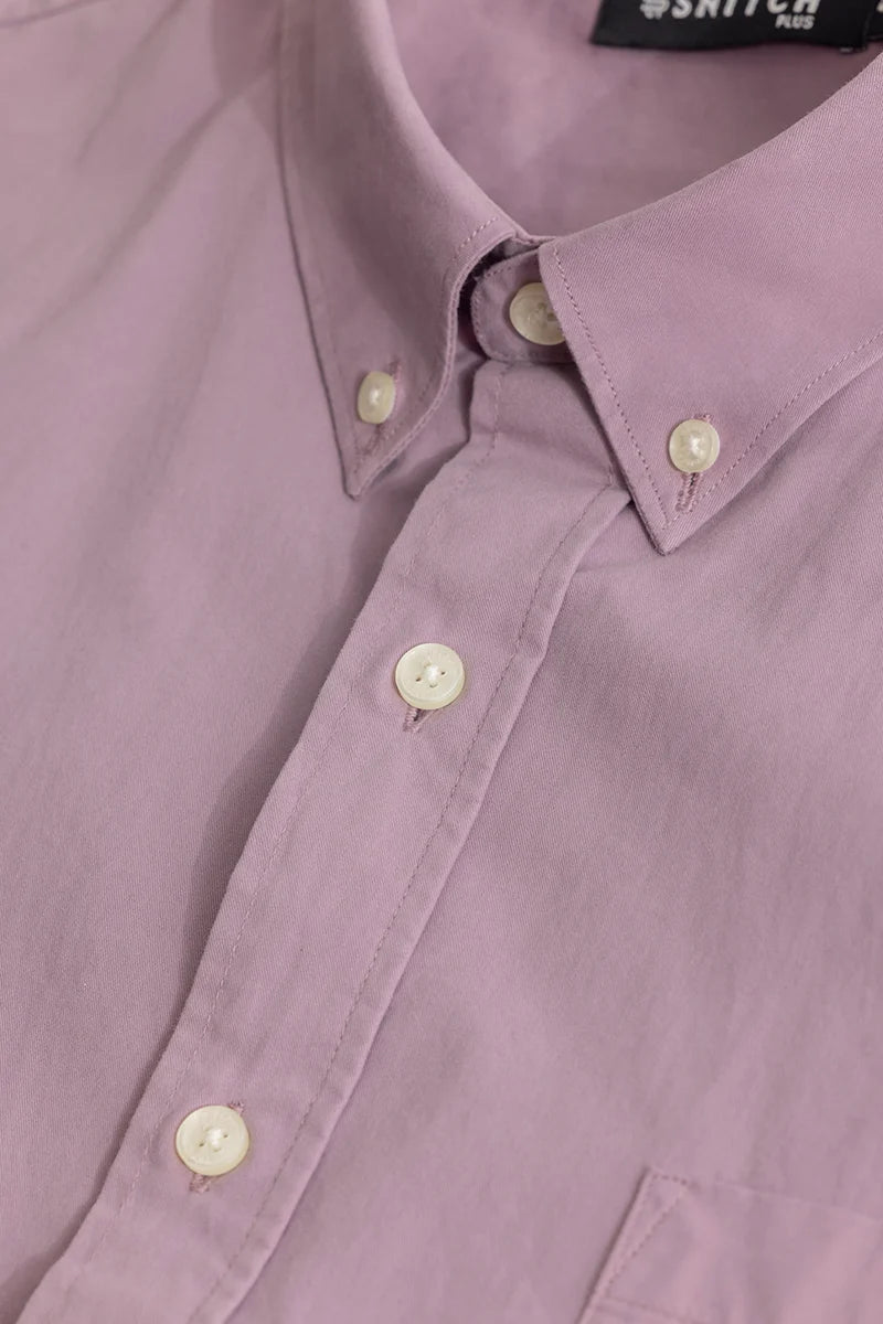 Downtown Lavender Oxford Plus Size Shirt