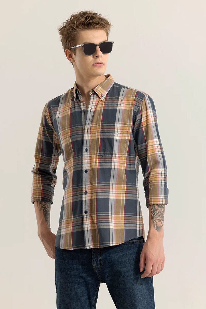 Sigrid Grey Checked Shirts