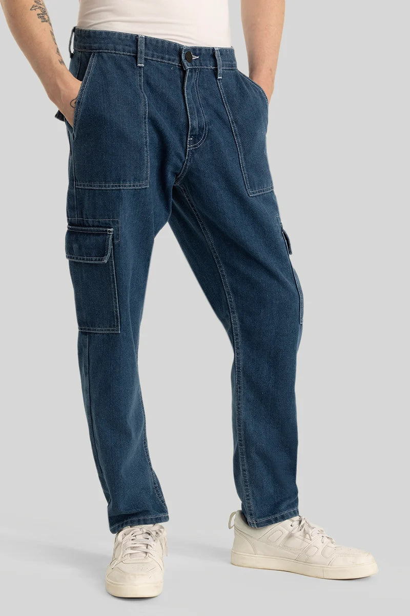 Daniele Blue Baggy Fit Jeans