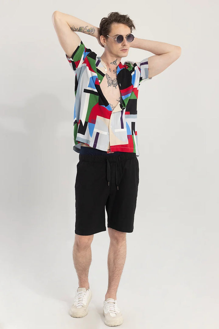 GeoVibrance Abstract Multicolor Shirt