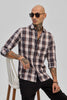 Grey Checks Slim Fit Shirt