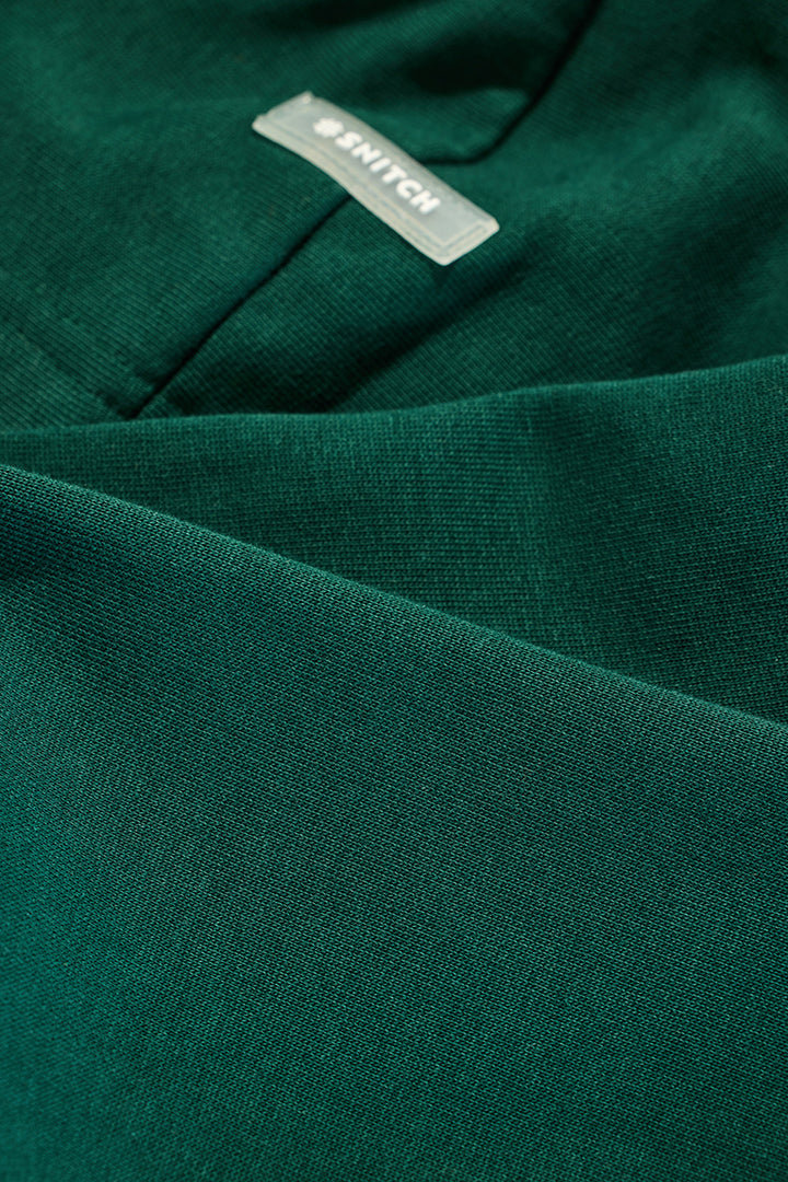 Core Lab Dark Green Solid Hoodie