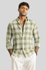 Beacon Green Checks Linen Shirt