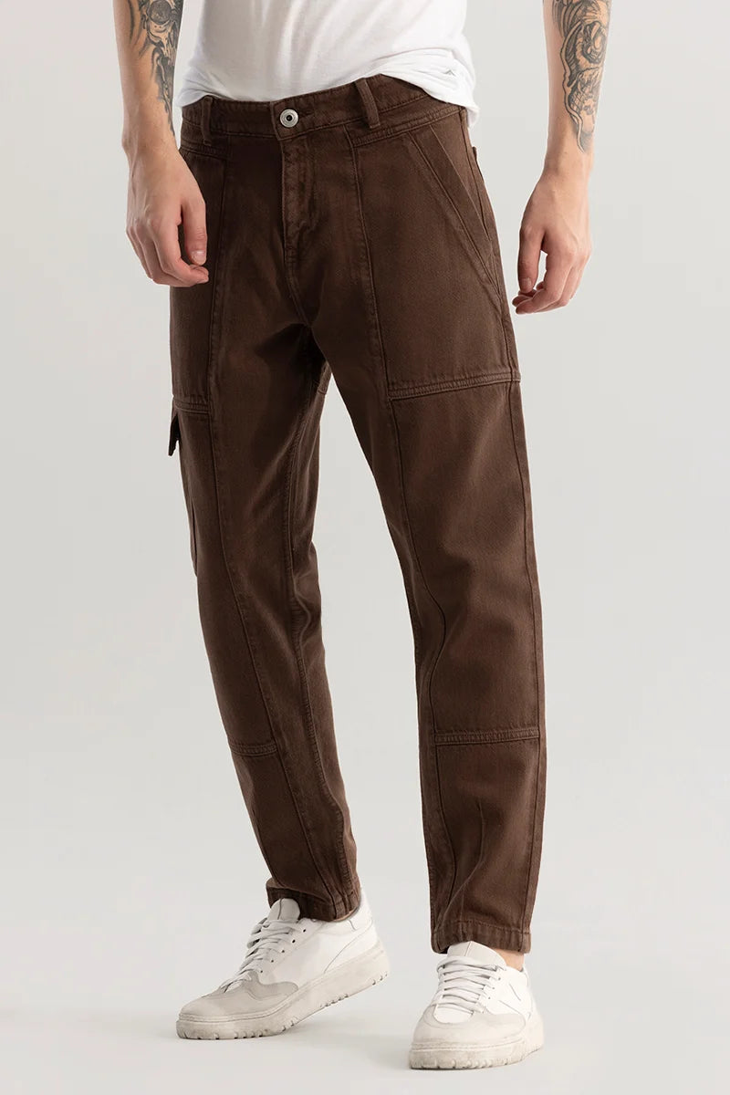 Trendtwill Brown Relaxed Fit Jeans