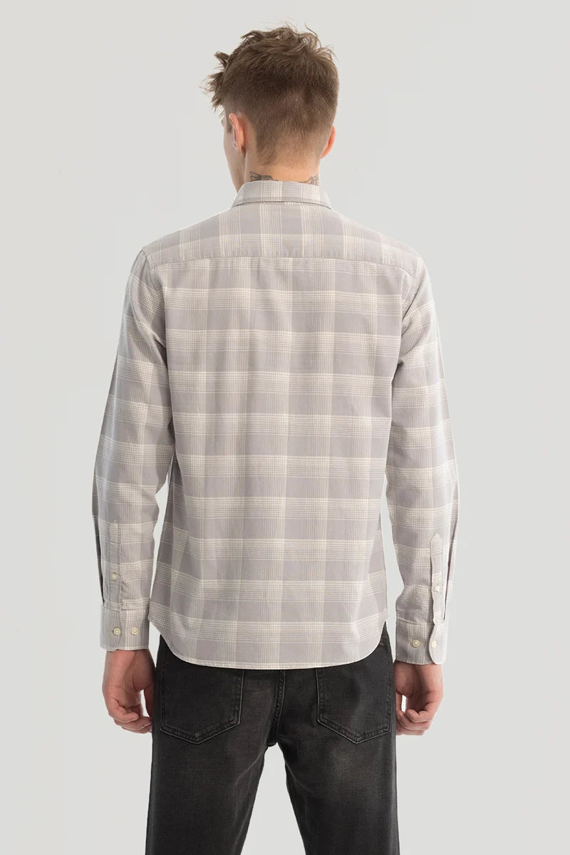 Grey Checks Oxford Shirt