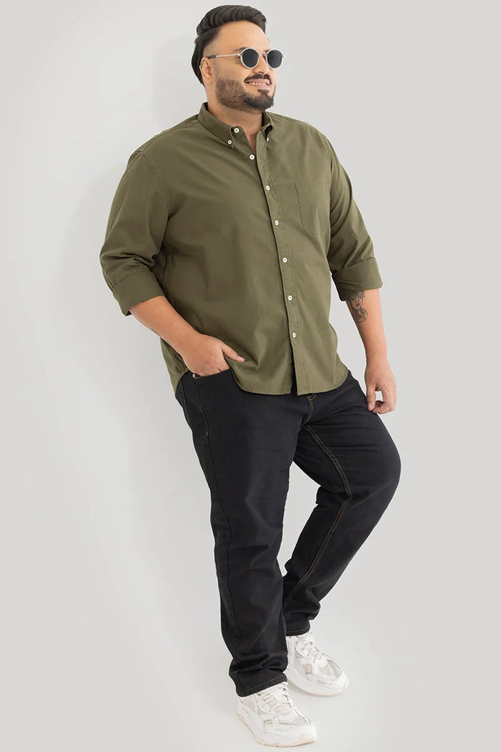 Lucia Olive Plain Shirts