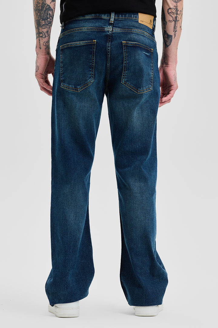 Dark Blue Bootcut Jeans