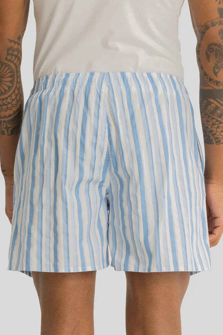 Bernadette Light Blue Stripes Boxers