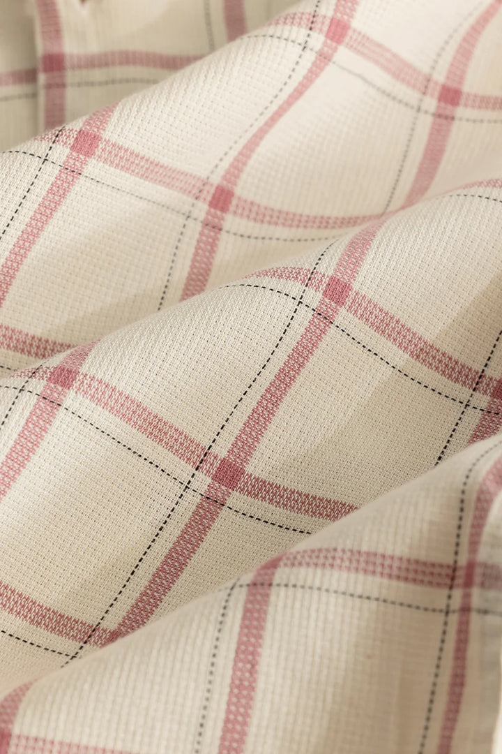 Scope Pink Checks Linen Shirt