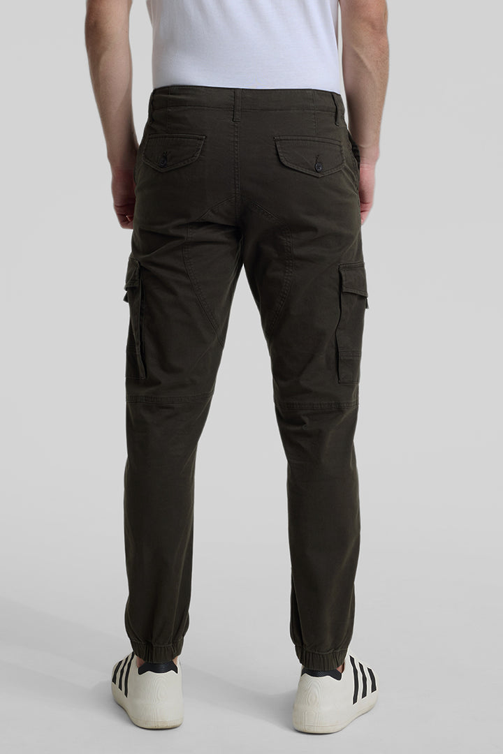 Olive Slim Fit Cargo Pants