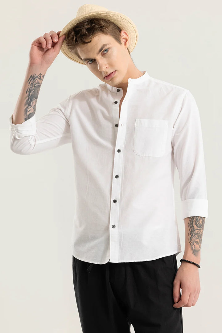 Viggo Plain White Shirt