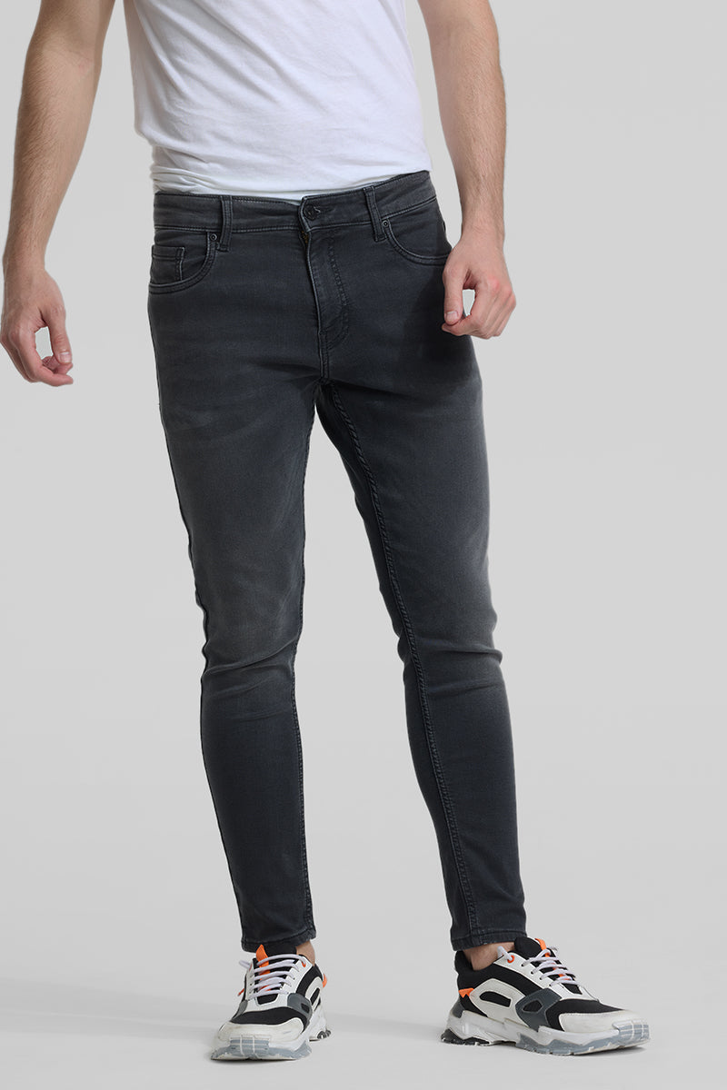 Charcoal Grey Skinny Fit Jeans