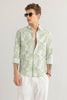 Leaflux Abstract Green Shirt