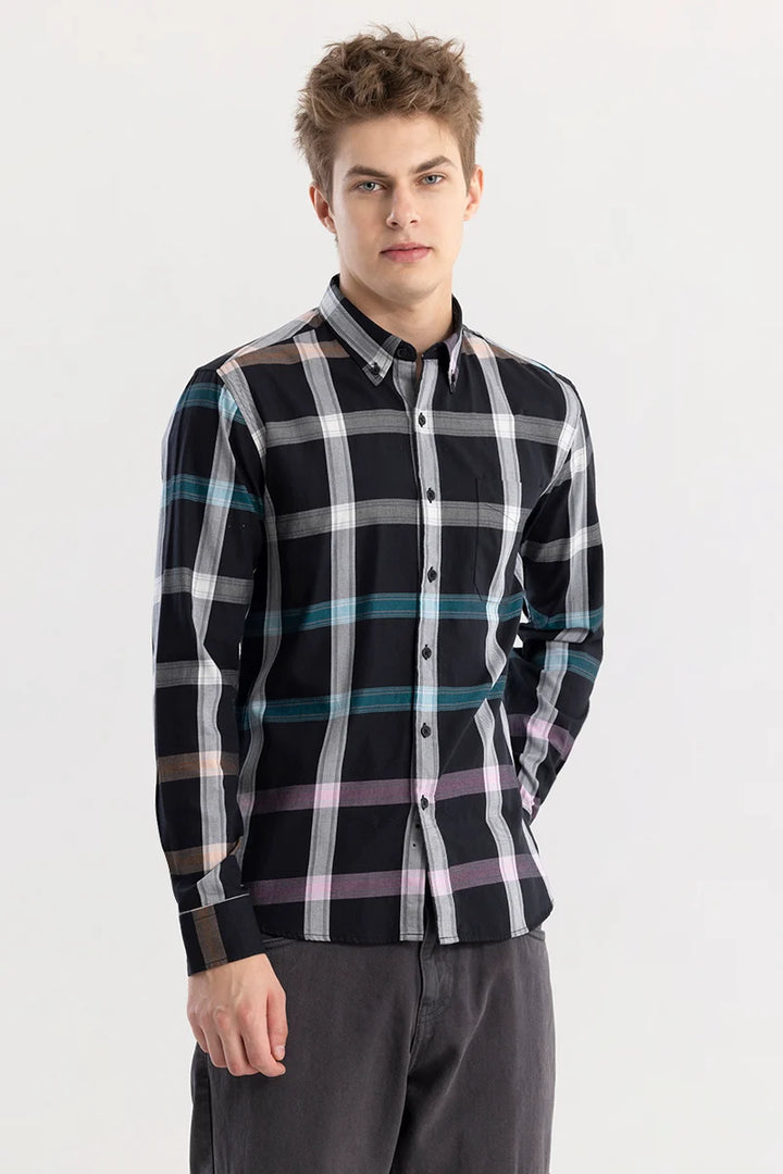 Plaidique Black Checked Shirt