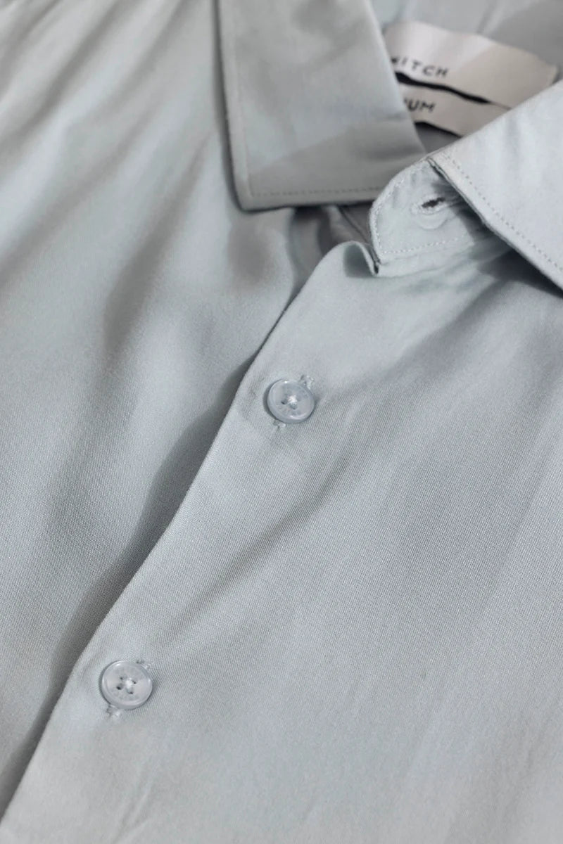 Breezeform Cloud Grey Plain Shirt