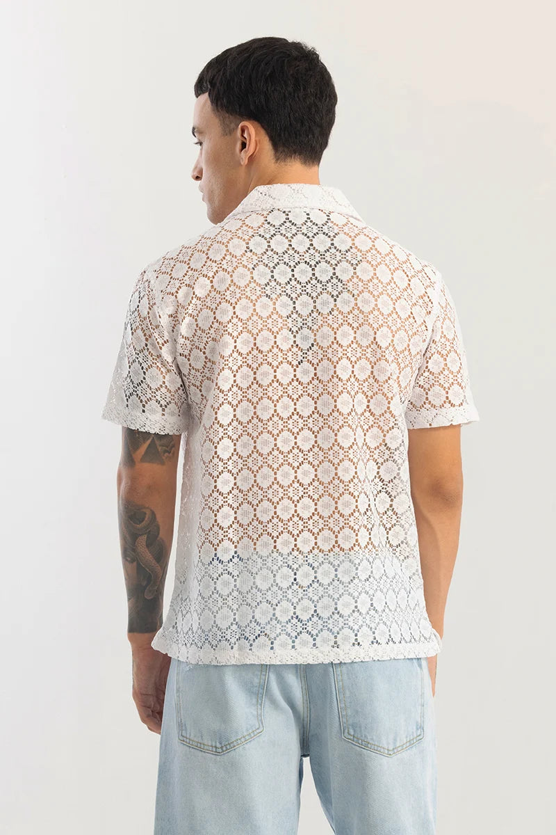 Giulietta Off White Crochet Shirts